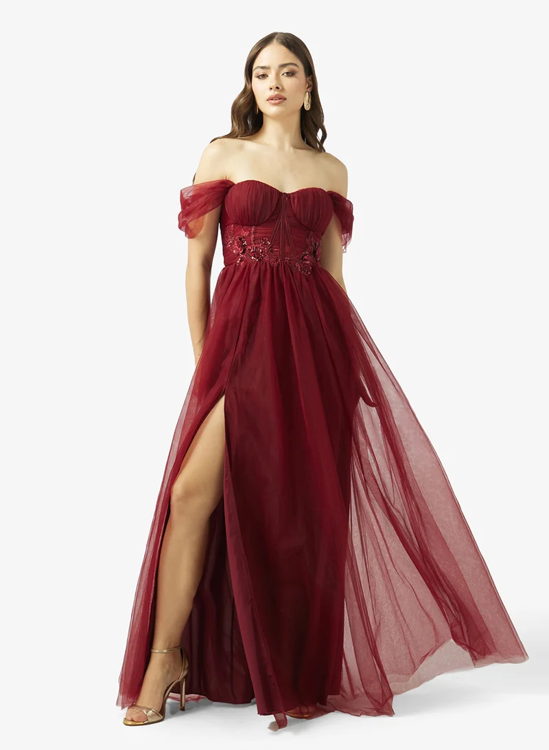 Ginger Boutique Sweetheart Neckline Tulle A Line Gown